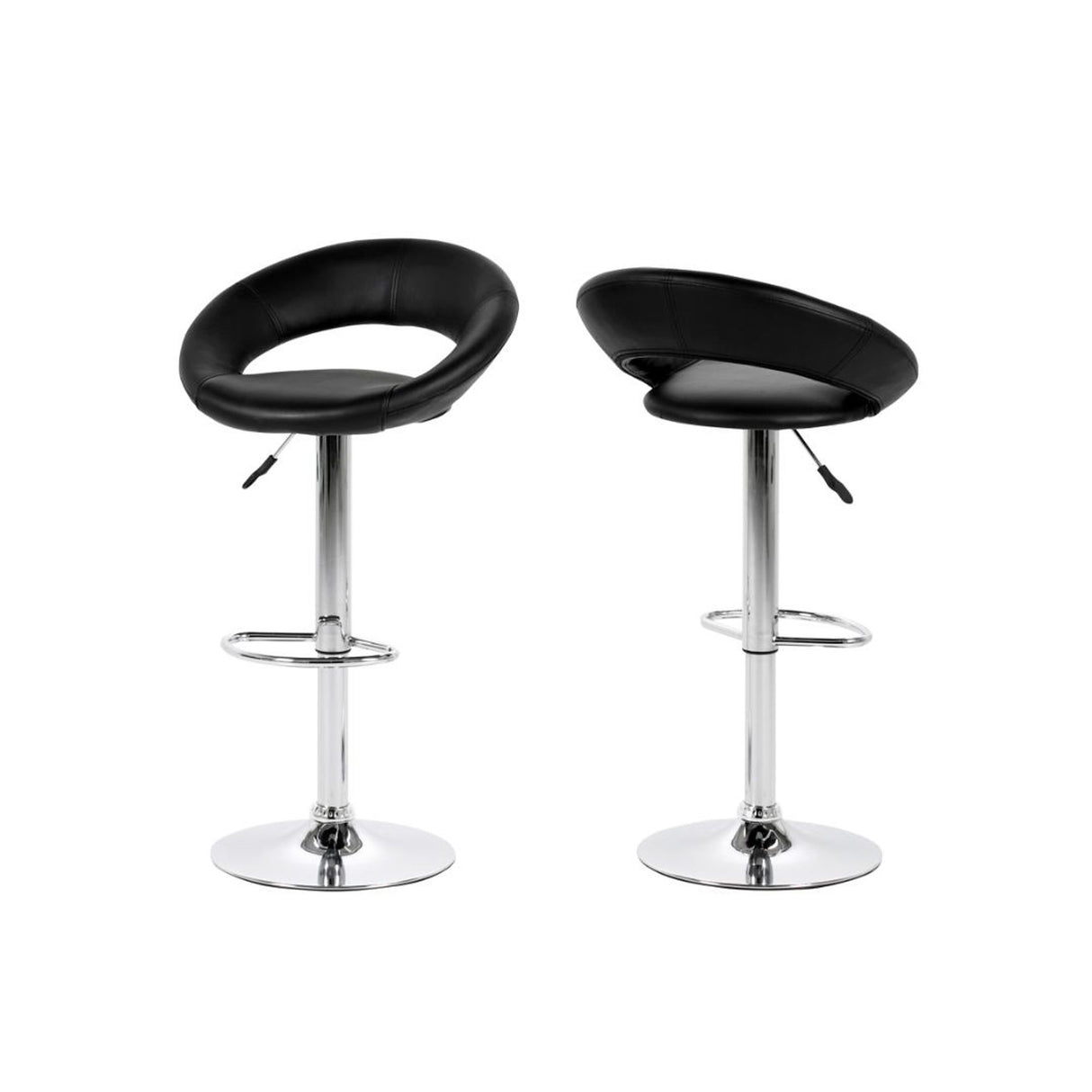 Plump Barstol Svart