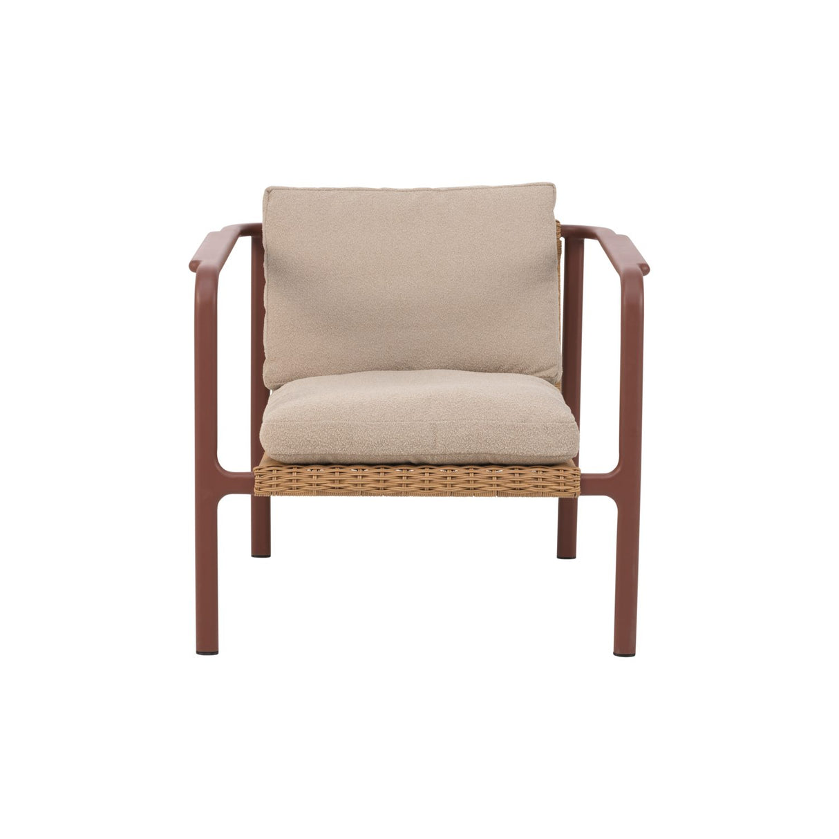 Motty Fåtölj Zin Red/Teddy Beige