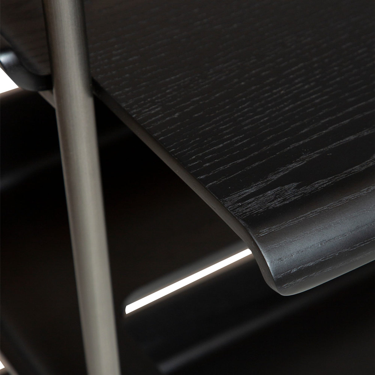 Friyay set om 6 med skrivbord Hylla Black Ash