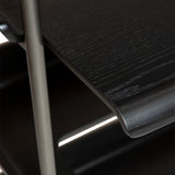 Friyay set om 6 med skrivbord Hylla Black Ash