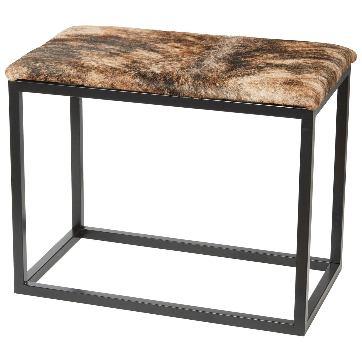 Palle M Cowhide Brown/Black Bänk