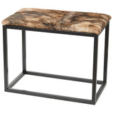 Palle M Cowhide Brown/Black Bänk