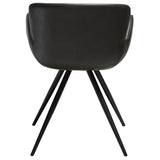 Gaia Stol Vintage Grey Art.Leather, Black