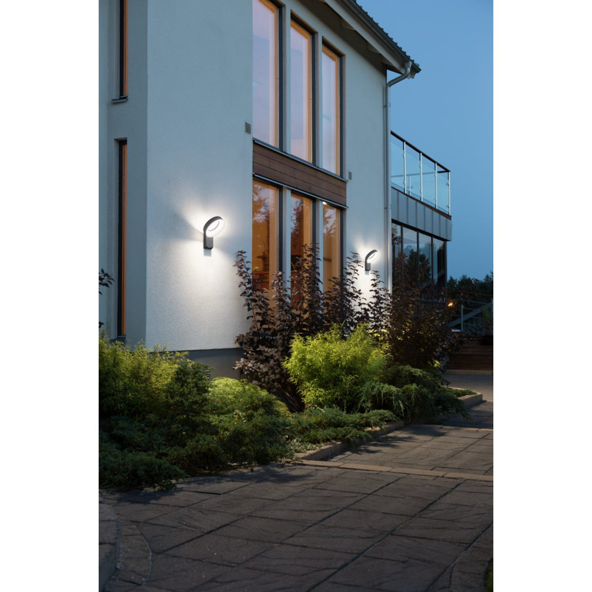 Asti HP-LED Mörkgrå Vägglampa Ute