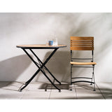 Brewer Matstol Svart/Teak