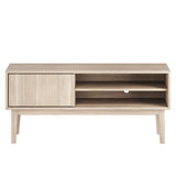 Broholm Solid TV-bänk 124x55 cm Vitoljad Ek
