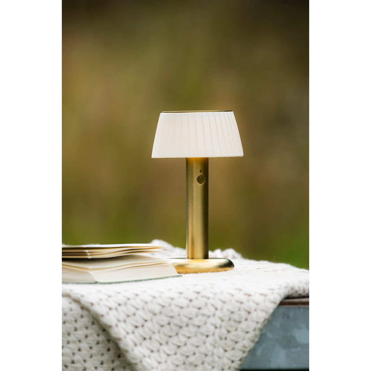 Grasse bordslampa USB Bordslampa Ute/Inne Mässing