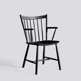 J42 Stol Black – bokfaner med vattenbaserad lack, Black – massiv bok med vattenbaserad lack