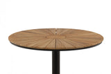 Croft Matbord Rund 120 cm Svart/Teak