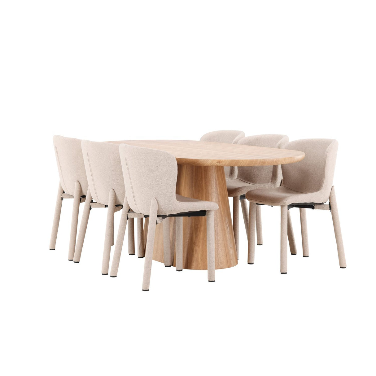 Stjärnö, Astoria Oval matgrupp Beige, Natur, 200 x 90