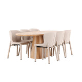 Stjärnö, Astoria Oval matgrupp Beige, Natur, 200 x 90