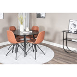 Plaza, Polar Rund matgrupp Svart,Brun, Svart, ⌀100
