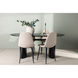 Isolde, Polar Oval matgrupp Beige,Svart, Svart, 180 x 90