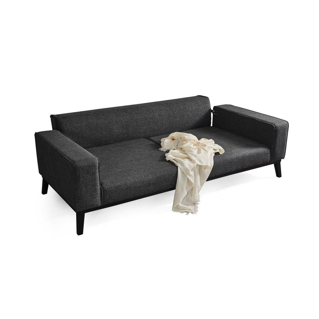 Bali 3-sits (222 x 92 x 74 cm) 3-sits bäddsoffa Antracit