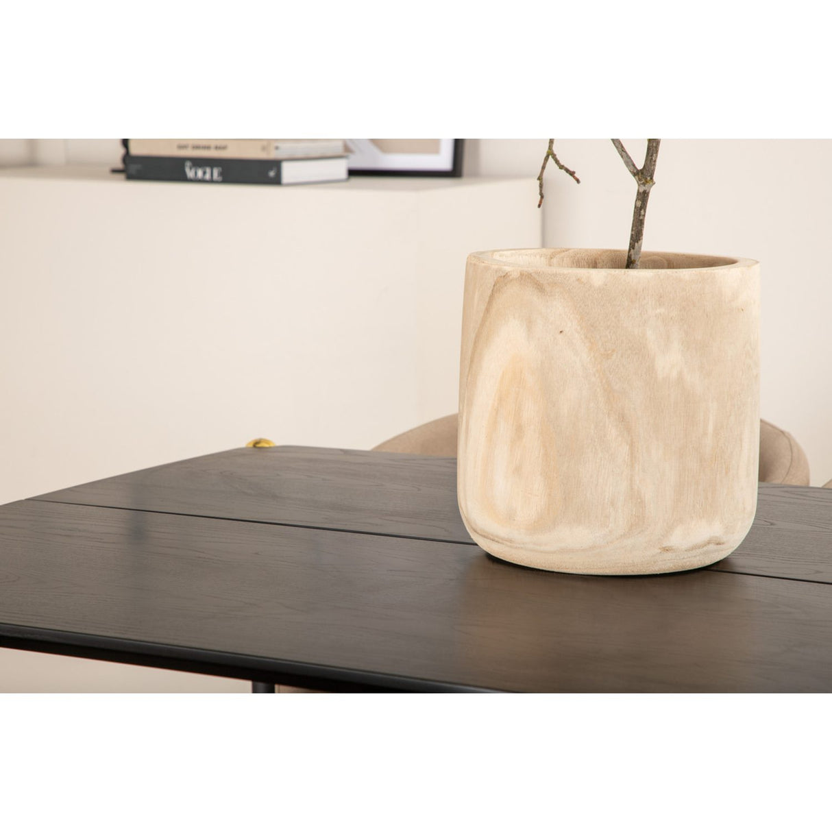 Pelle, Berit Rektangulär matgrupp Beige, Svart, Svart, 190 x 90