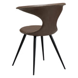 Flair Stol Major Brown Art.Leather, Black