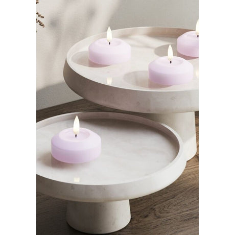 LED 2-Pack Värmeljus 6,1 cm Flytande Lavendel