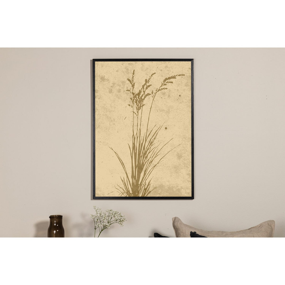 Växtkonst Poster Beige, 21 x 30 cm