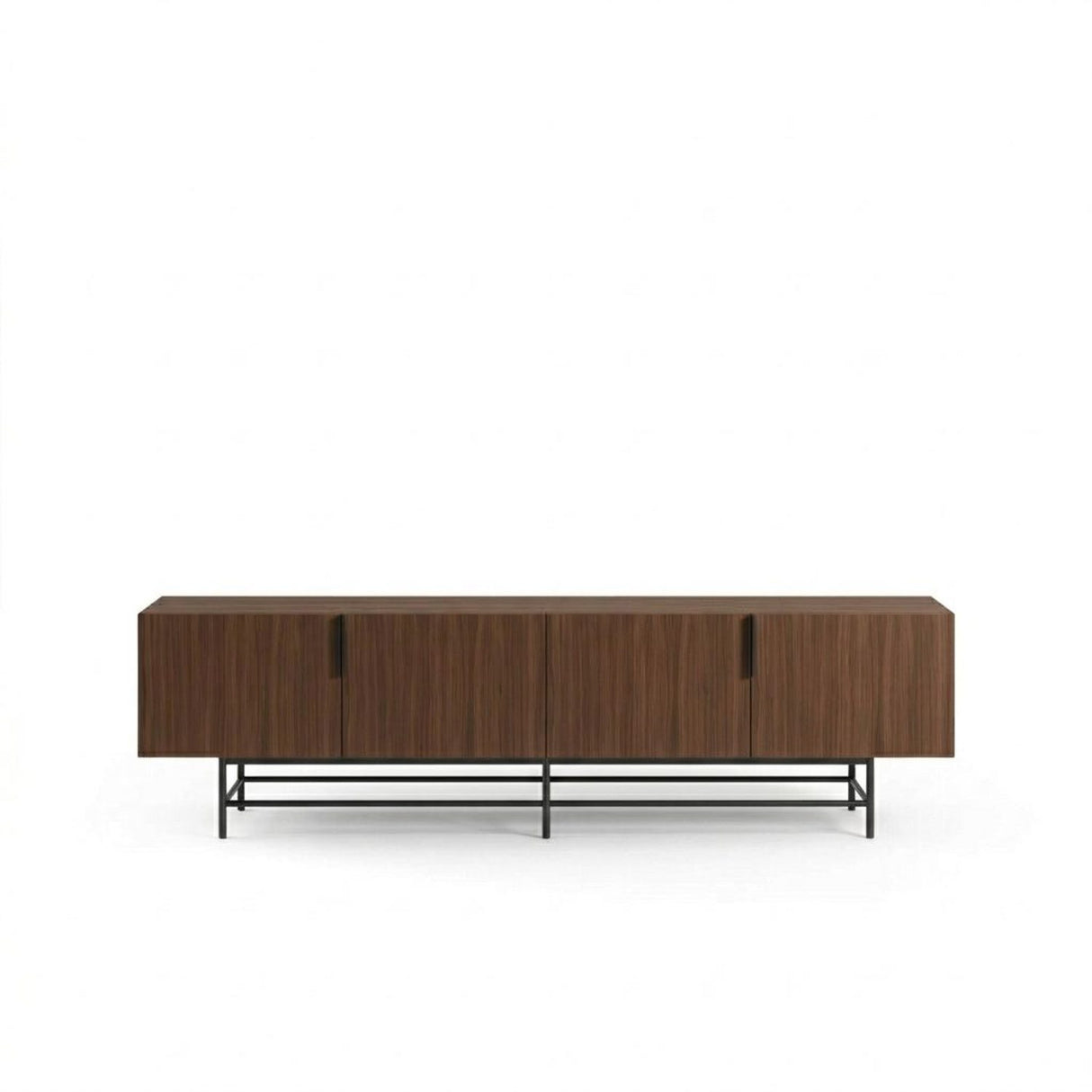 Edinburgh (200 x 55 x 35 cm) TV-bänk Milano valnöt svart