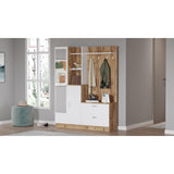 Dianais (140 x 181,8 x 36,8 cm) Hallmöbel Atlantisk furu vit