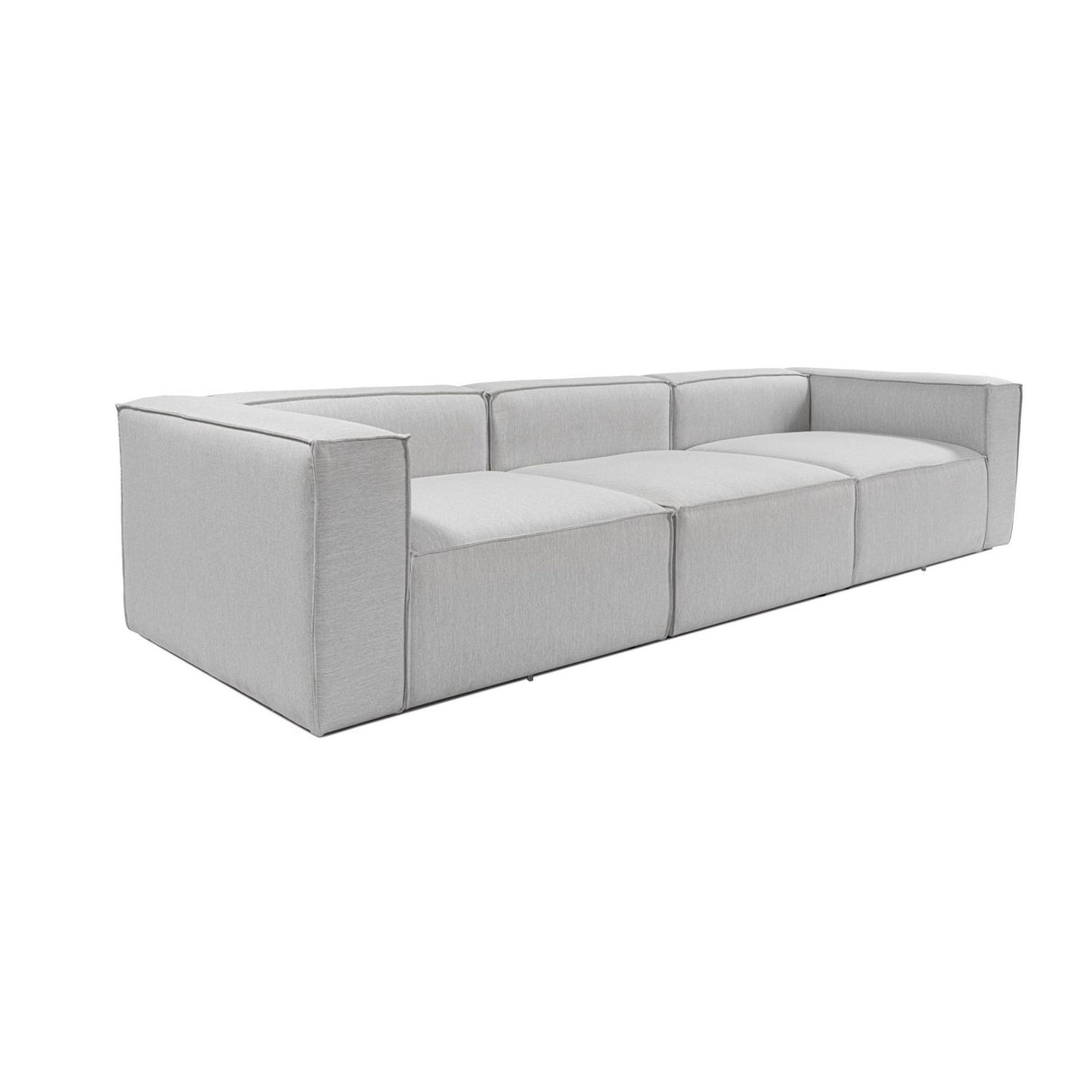 Accra 3-sits (110 x 108 x 230 cm) Ljusgrå 3-sitssoffa
