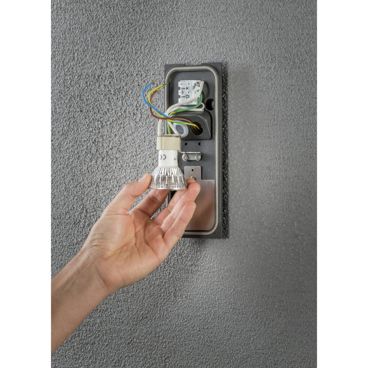 Potenza GU10 27 cm Vägglampa Ute Antracit