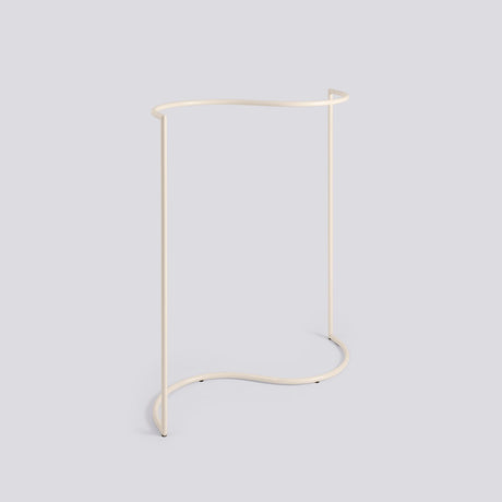 Colour Rack S-form 144 × 60 × 150 cm Klädställning Eggshell