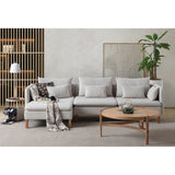 Quito Relax (185 x 95 x 92 cm) Hörnsoffa Creme
