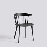 J104 Stol Black – bokfaner med vattenbaserad lack, Black – massiv bok med vattenbaserad lack