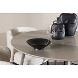 Plaza, Agnes Rund matgrupp Svart,Vit, Beige, ⌀120