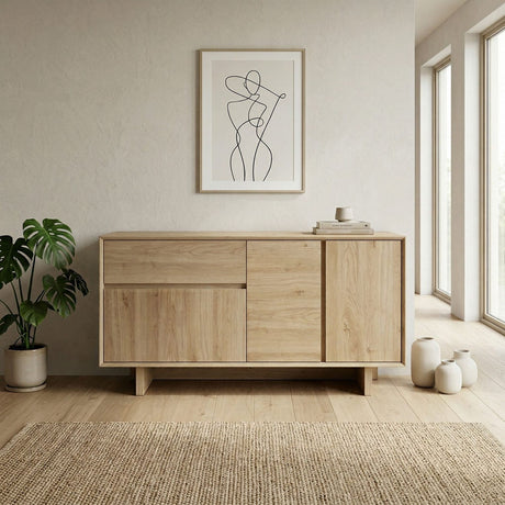 Tbilisi (146 x 76 x 45 cm) Konsolbord Naturlig ek
