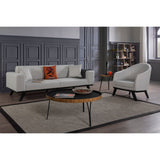 Maputo 3-sits (222 x 92 x 77 cm) 3-sits bäddsoffa Ljusgrå