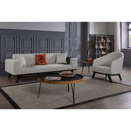 Maputo 3-sits (222 x 92 x 77 cm) 3-sits bäddsoffa Ljusgrå
