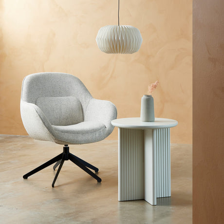 Arco Sidobord Ø50 cm Greige