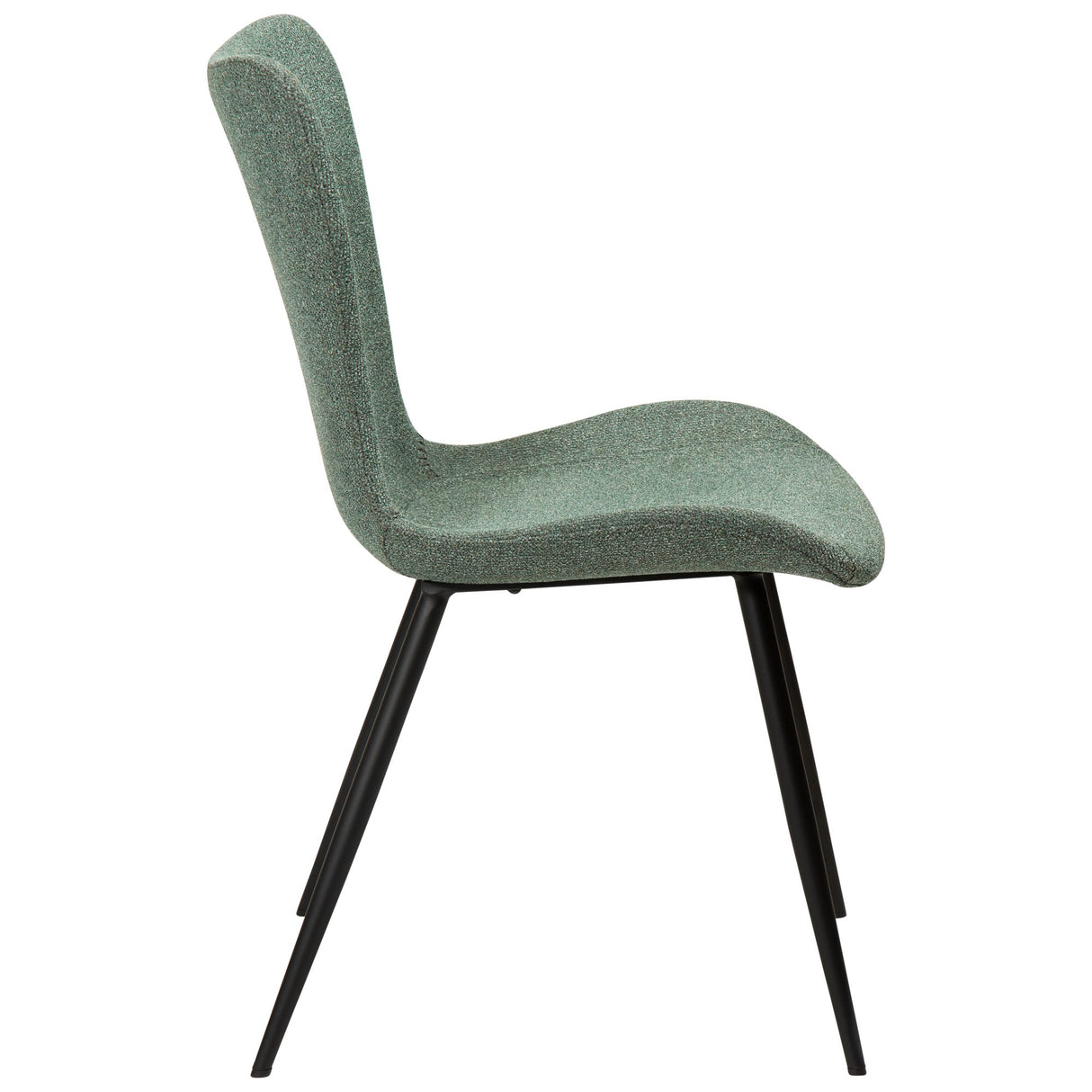 Medusa Stol Pebble Green Bouclé, Black