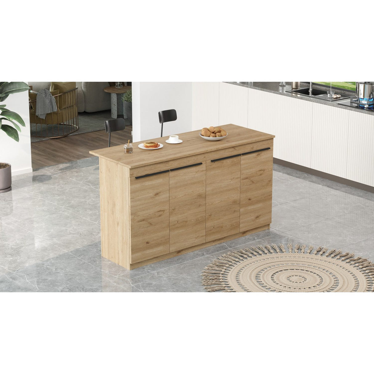Muscat Bord (160 x 90 x 60 cm) Ek Köksbord