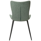 Medusa Stol Pebble Green Bouclé, Black