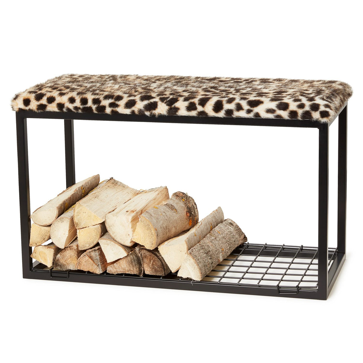 Palle L Bänk Leopard/Black