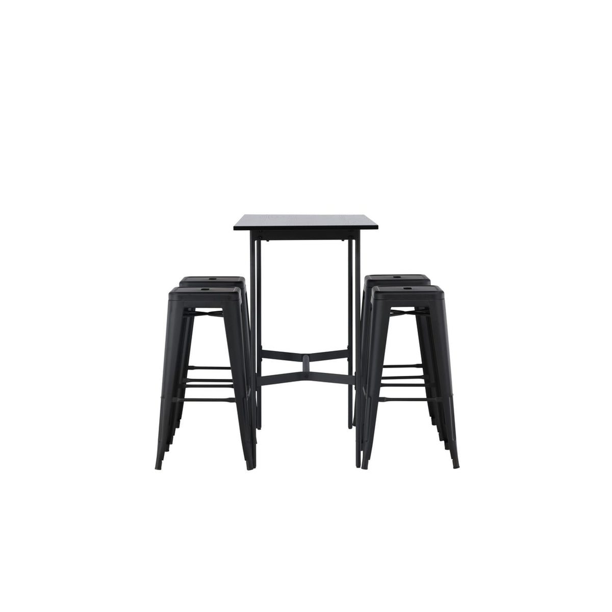 Rax, Tempe Rektangulär matgrupp Svart, Svart, 120 x 60