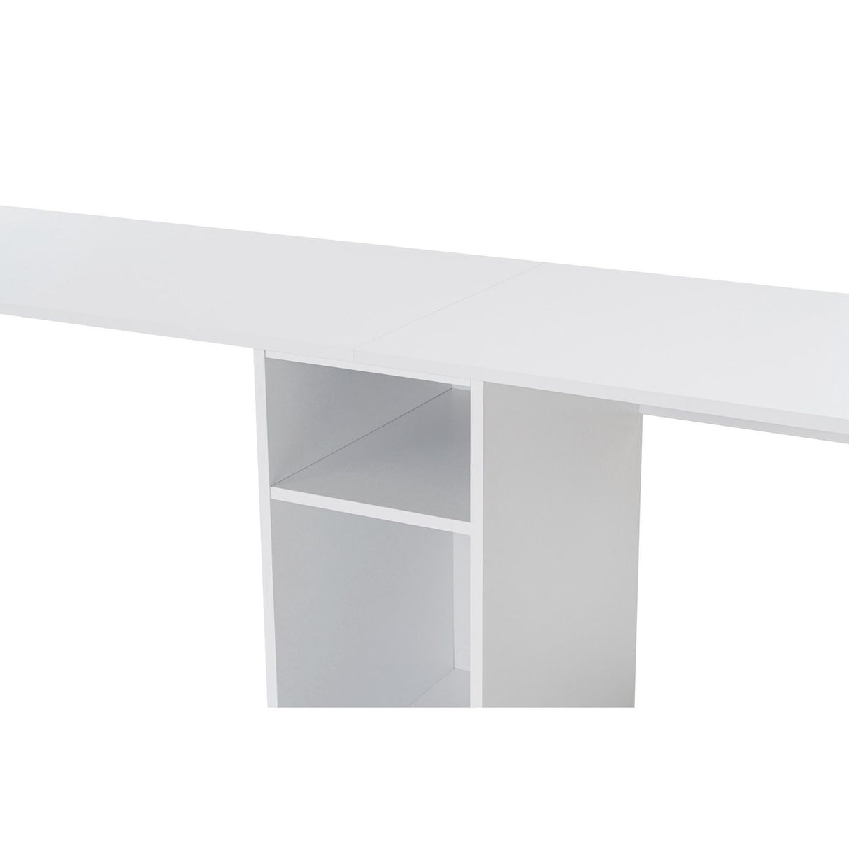 Gaborone dubbel studie-/skrivbord (240 x 74 x 60 cm) Skrivbord för studier Vit Guld