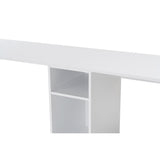 Gaborone dubbel studie-/skrivbord (240 x 74 x 60 cm) Skrivbord för studier Vit Guld