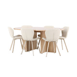 Strada, Lilja Oval matgrupp Beige, Vitpigmenterad, ⌀120
