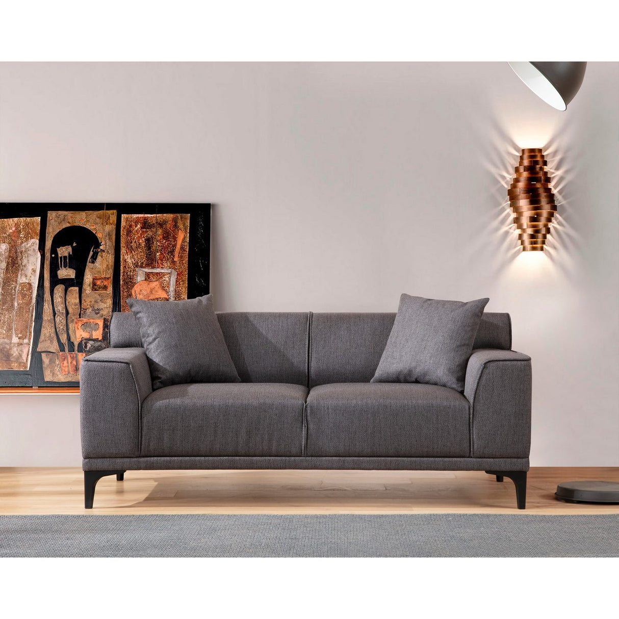 Split 2 (165 x 87 x 86 cm) 2-sitssoffa Antracit
