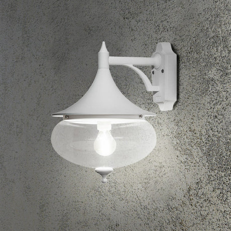 Libra E27 Ner 39.5 cm Vägglampa Ute Vit