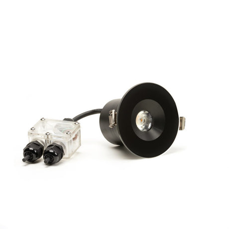 Infälld HP-LED 6W 10.5 cm Taklampa Ute Svart