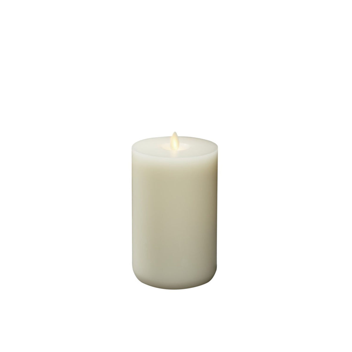 Vaxljus gräddvit, varmvit LED 2xD Dekorationsljus El 9,6x18,2 cm