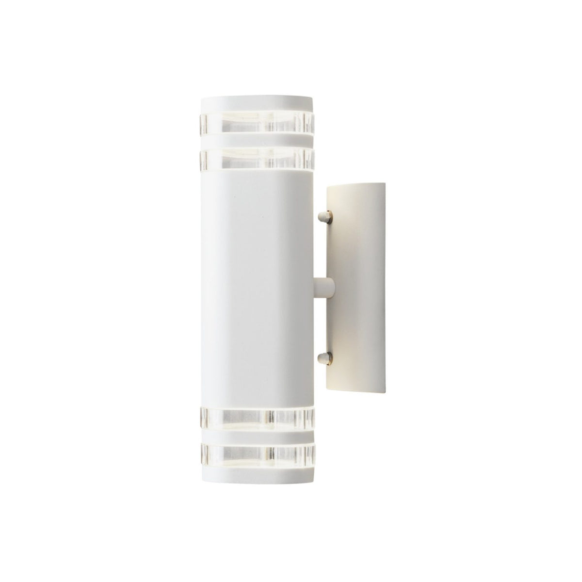 Modena GU10 Dubbel Transparent Vägglampa Ute Vit, 30 cm