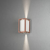 Vale 2x5W LED Koppar Vägglampa Ute Vit