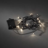LED Skymningssensor och timer 6/9h Ljusslinga Ute Varmvit/Svart Kabel, 20 Lampor (1.9m)