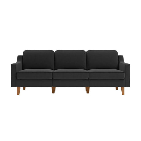 Kingston Extra (220 x 84 x 87 cm) 3-sitssoffa Nattgrå valnöt